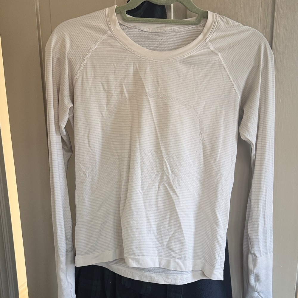 lululemon athletica White Long Sleeve Top